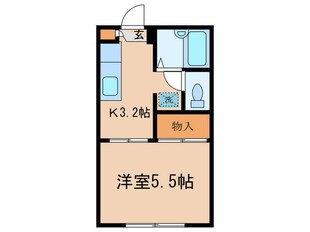 エステート稲荷台の物件間取画像